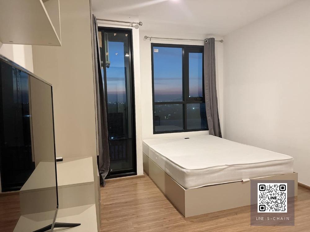 🚩🎉FOR RENT>> The Origin Ram 209 Interchange>> ขนาด 23 ตร.ม  ชั้น 8 ห้องกั้น วิวรถไฟฟ้า 🚝 ติด BTS สายสีชมพู และ สีส้ม เฟอร์นิเจอร์ครบ #LV-MO1258