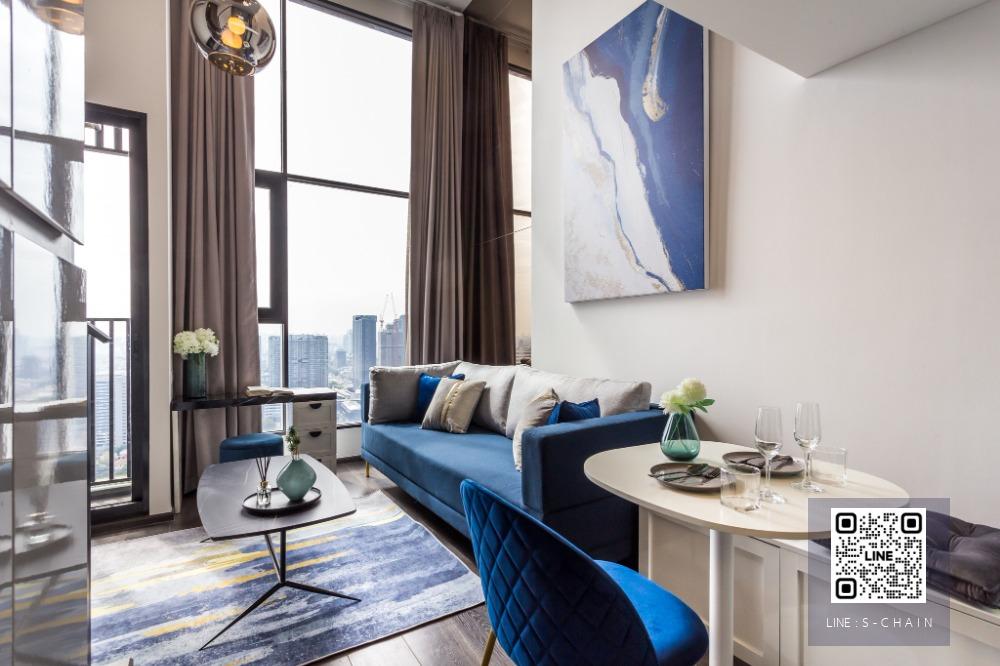 💛🎐FOR RENT>> Knightsbridge Space Ratchayothin>> ห้อง Duplex ติดรถไฟฟ้า BTS พหลโยธิน 24  ชั้น 30  เฟอร์นิเจอร์ครบ #LV-MO1319
