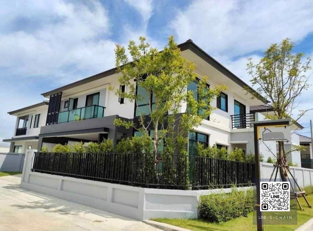 🏘🌳HOME FOR RENT>> Britania Bangna - Suvarnabhumi KM.26>> บ้านเดี่ยว 2 ชั้น สไตล์ Modern British Luxury เนื้อที่ 61.5 ตร.ว  4 ห้องนอน  ใกล้ทางด่วนบูรพาวิถี #LV-MO1081