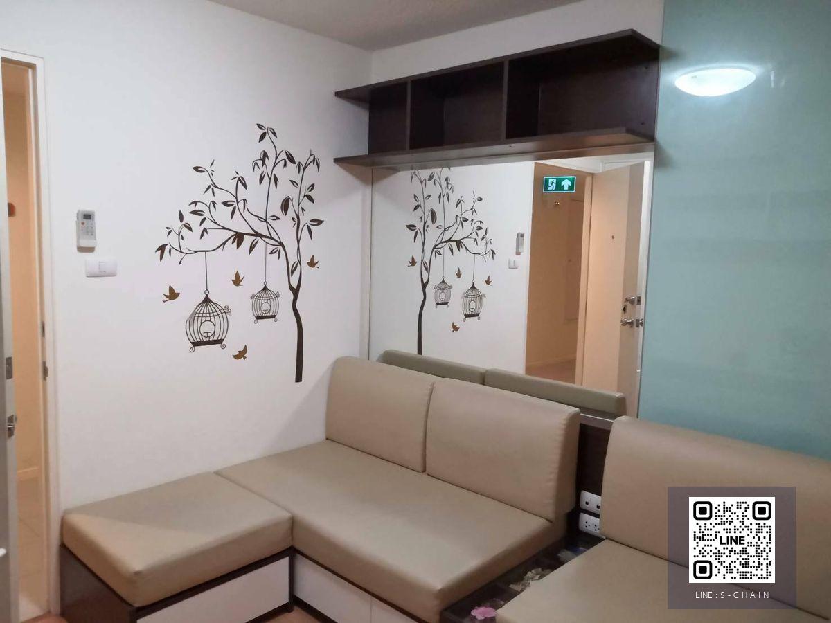 FOR RENT>> Lumpini Ville Onnut - Ladkrabang>> ตึก A ชั้น 7 ขนาดห้อง 26 ตรม  ตึก A แบ่งเป็นสัดส่วน กระจกกั้นระหว่างห้องนอนและห้องรับแขก #LV-MO1665