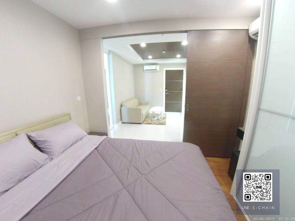 FOR RENT>> The Metropolis Samrong Interchange>> ชั้น 15 (วิวสระน้ำ) ตกแต่งครบ เฟอร์นิเจอร์ Built-in ติด BTS สำโรง รถไฟฟ้าสายสีเหลือง #LV-MO155