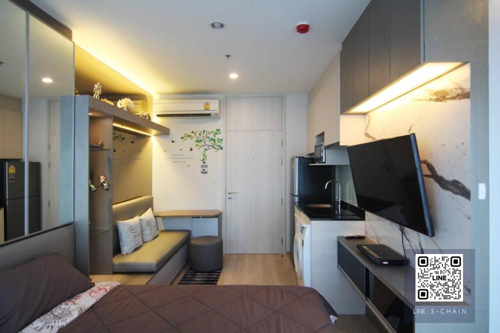 🌹💗For rent คอนโด ✦Noble Revolve Ratchada 1✦Studio 22 ตร.ม. • ชั้น 12 วิวสวนพร้อมเข้าอยู่!!⚡️  #HF1785