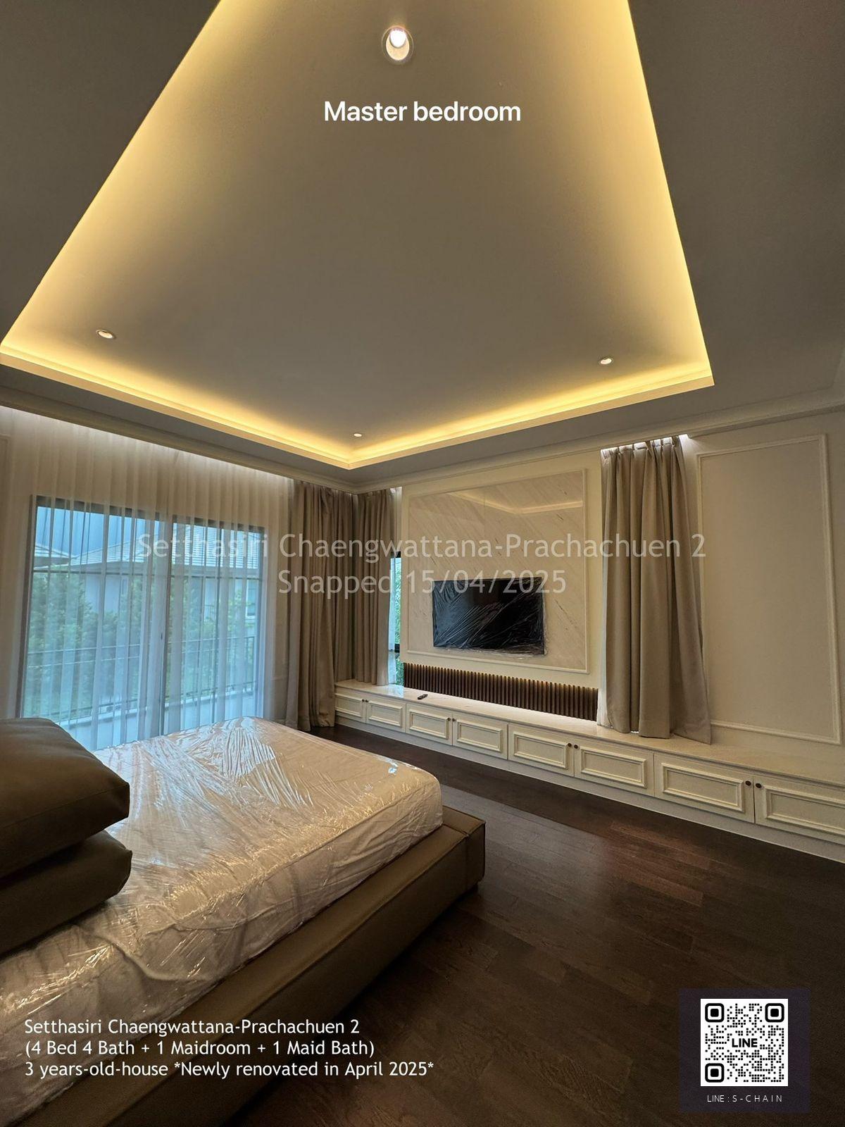 ✨HOME FOR RENT 🏡🔥เศรษฐสิริ แจ้งวัฒนะ-ประชาชื่น 2  บ้านใหม่ 2 ชั้น พึ่ง renovate ใหม่ เนื้อที่ 74.49 ตร.ว เดินทางสะดวกใกล้ทางพิเศษศรีรัช #LV-MO1722