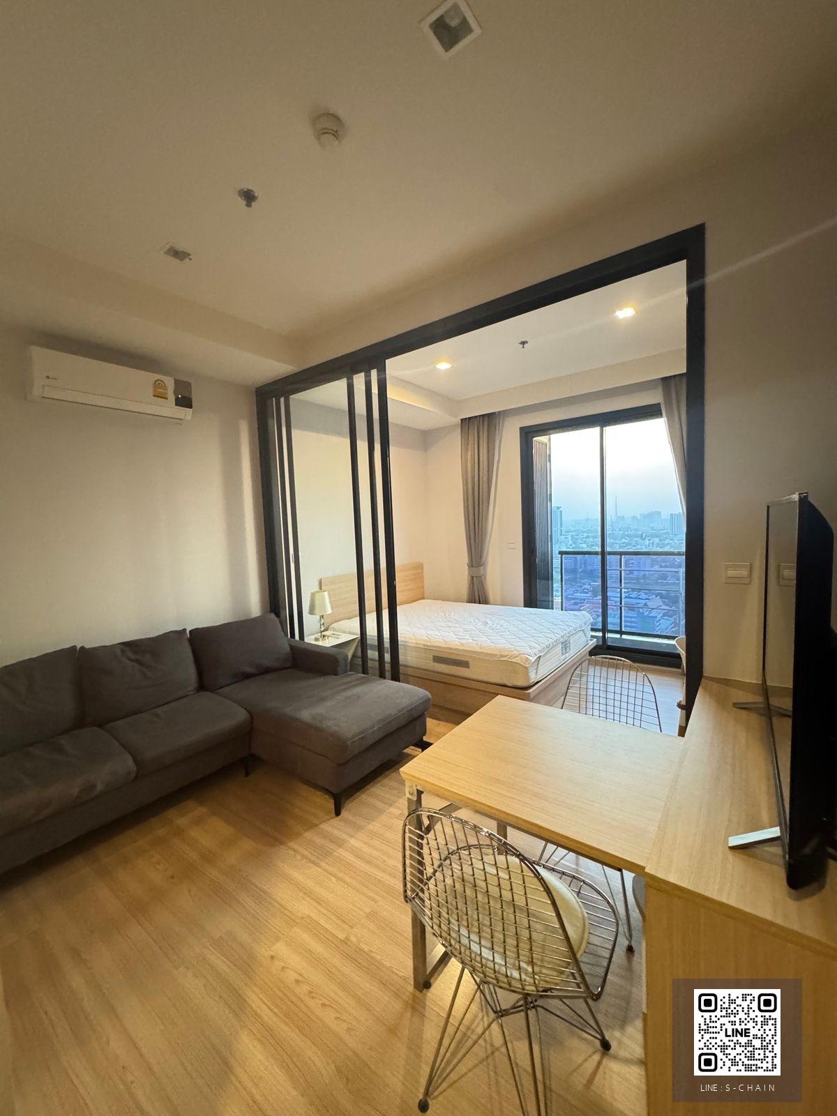 📢FOR RENT>> M Jatujak ✨ชั้น 28 อาคาร A วิวโล่ง เย็นสบาย ไม่ร้อน เฟอร์นิเจอร์ครบพร้อมเครื่องใช้ไฟฟ้า เดินทางสะดวกมาก ใกล้ BTS หมอชิต #LV-MO1748