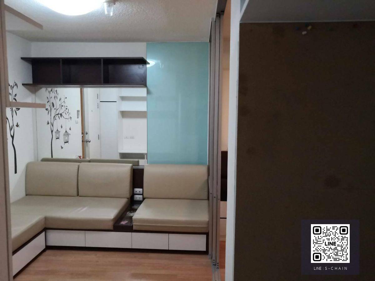 FOR RENT>> Lumpini Ville Onnut - Ladkrabang>> ตึก A ชั้น 7 ขนาดห้อง 26 ตรม  ตึก A แบ่งเป็นสัดส่วน กระจกกั้นระหว่างห้องนอนและห้องรับแขก #LV-MO1665