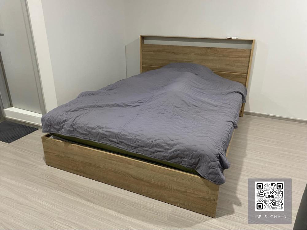 ❄️🎉FOR RENT>> Aspire Asoke - Ratchada>> ห้อง Studio ขนาด 25.256 ตร.ม ชั้น 8  city view  เฟอร์นิเจอร์ครบ ใกล้ MRT พระราม 9 #LV-MO1062