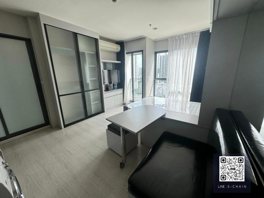 ✨FOR RENT>> RhyThm Asoke 1>> ห้อง Studio ขนาด 22.5 ตร.ม. ชั้น 14 วิวหันหน้าถนน  เห็นตึก G tower ใกล้ MRT พระราม 9 #LV-MO871