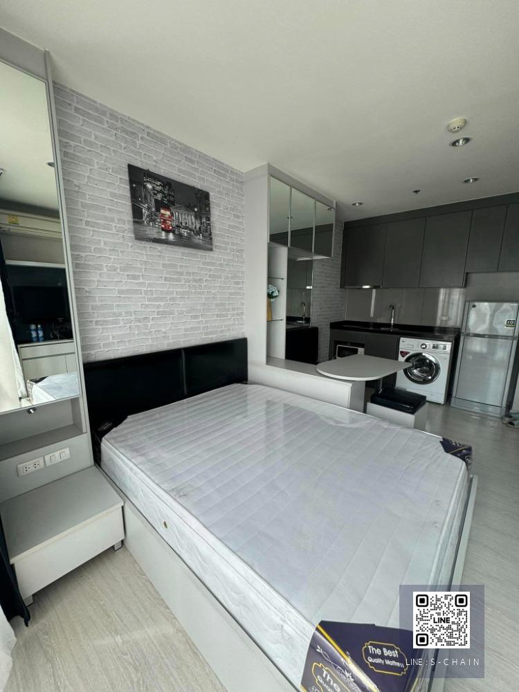 ✨FOR RENT>> RhyThm Asoke 1>> ห้อง Studio ขนาด 22.5 ตร.ม. ชั้น 14 วิวหันหน้าถนน  เห็นตึก G tower ใกล้ MRT พระราม 9 #LV-MO871