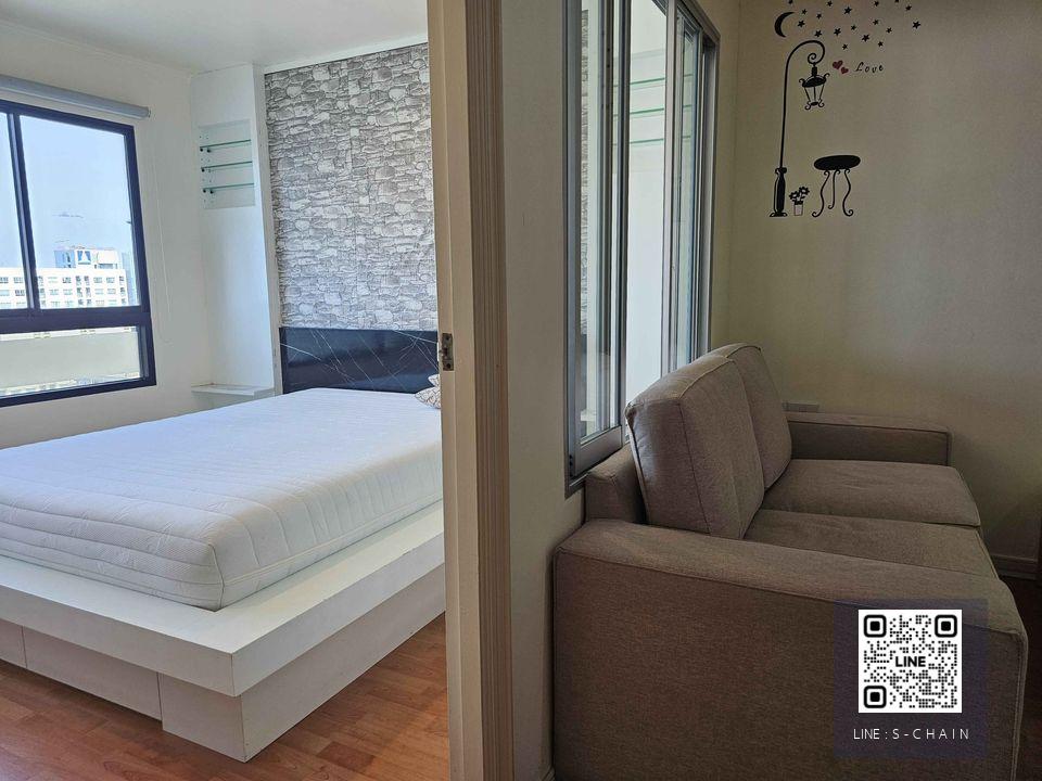 FOR RENT>> Lumpini Ville Sukhumvit 77>> ตึก 1 ชั้น 15 ติดริมถนน ทิศเหนือ วิวโล่ง เฟอร์นิเจอร์ครบ #LV-MO266