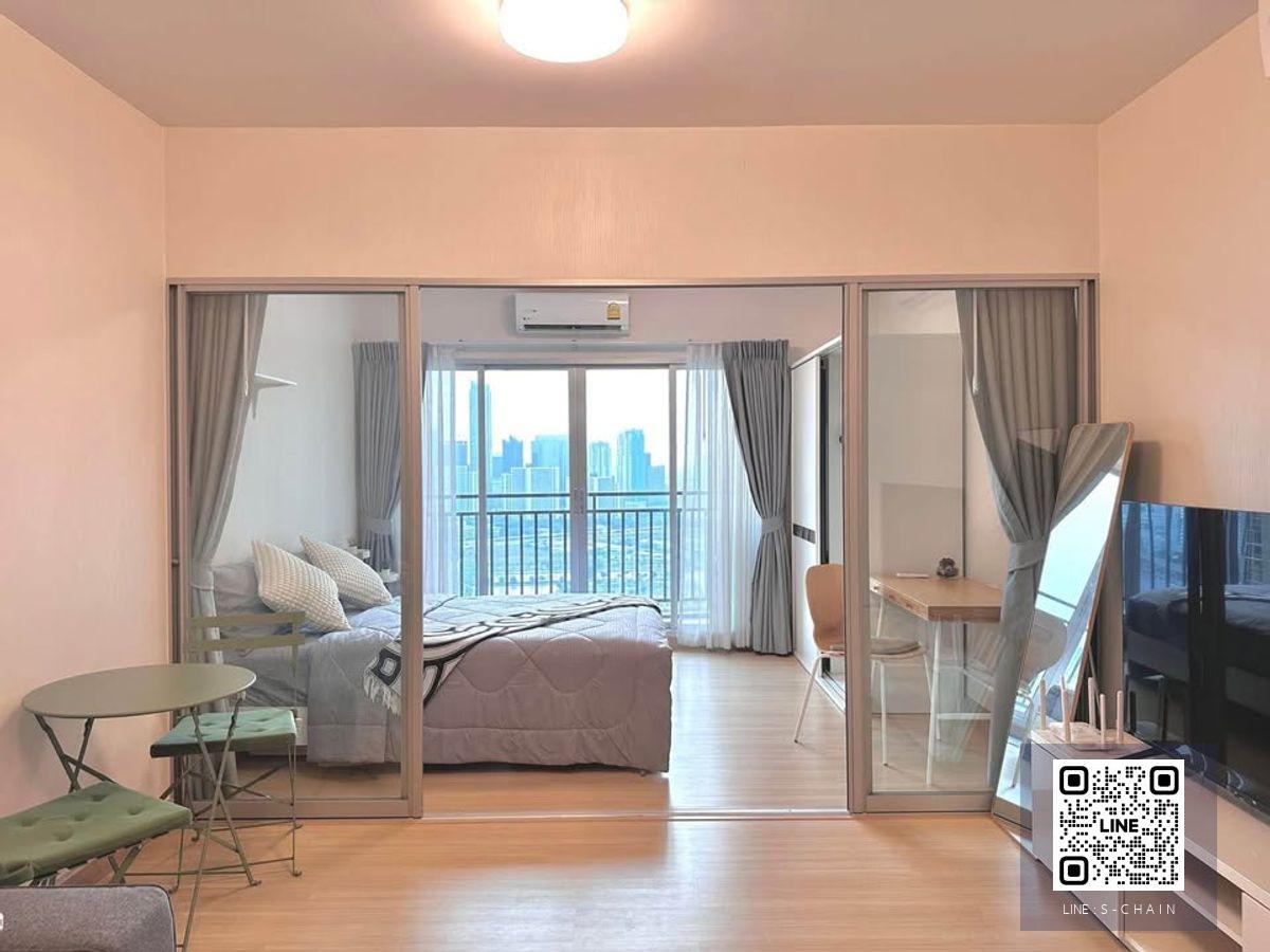 FOR RENT>> Supalai Veranda Rama 9>> ชั้น 30 อาคาร B ใกล้ MRT พระราม 9 เฟอร์นิเจอร์ครบ พร้อมเครื่องใช้ไฟฟ้า #LV-MO1649