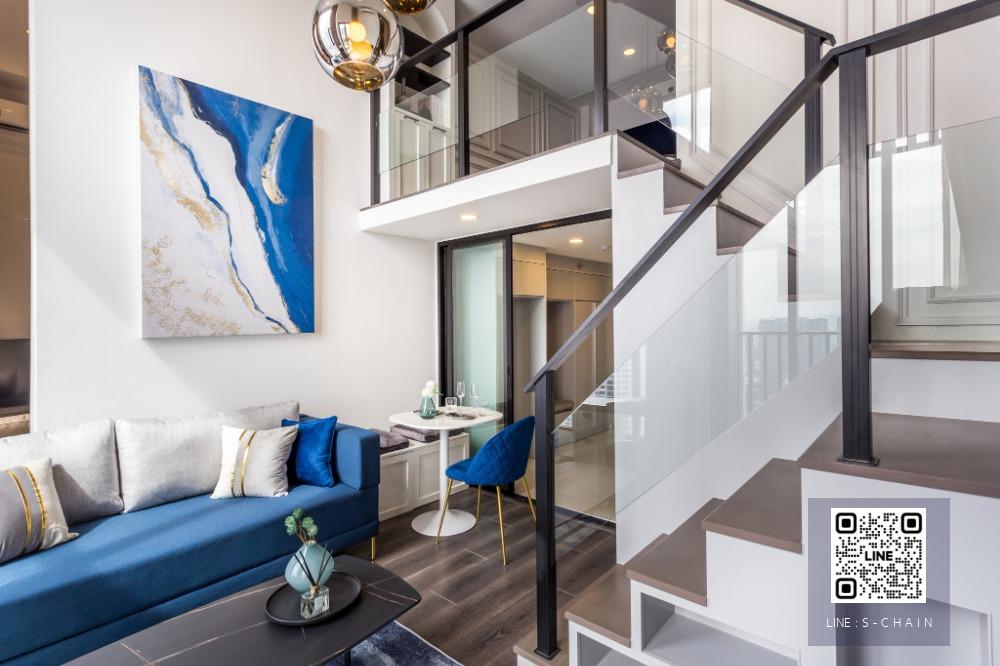 💛🎐FOR RENT>> Knightsbridge Space Ratchayothin>> ห้อง Duplex ติดรถไฟฟ้า BTS พหลโยธิน 24  ชั้น 30  เฟอร์นิเจอร์ครบ #LV-MO1319