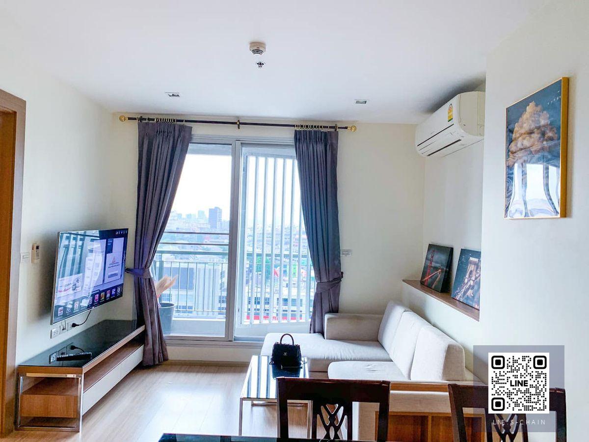 FOR RENT>> Rhythm Ratchada - Huaikwang>> ห้องมุม ชั้น 11  เลขห้องสวยอยู่แล้วดีอยู่แล้วเฮง  เฟอร์นิเจอร์เครื่องใช้ไฟฟ้าครบ ใกล้ MRT ห้วยขวาง #LV-MO1797