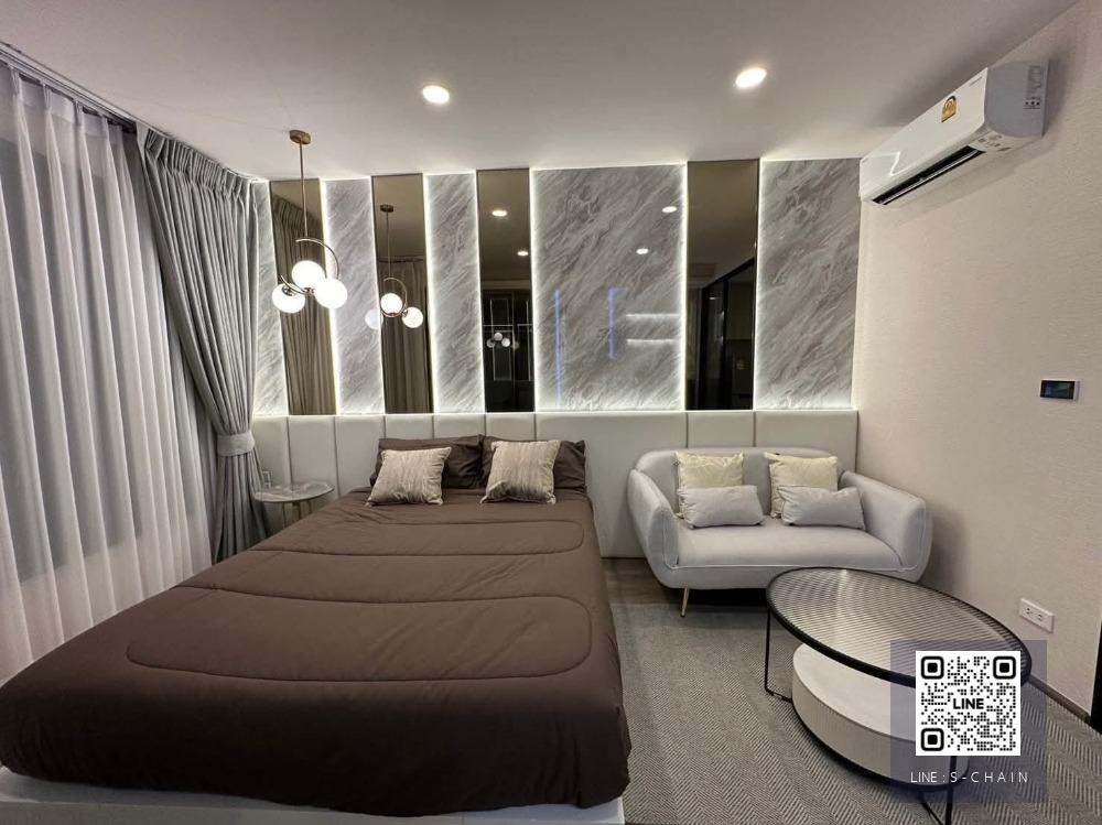 FOR RENT>> SOHO Bangkok Ratchada>> ใกล้ MRT ห้วยขวาง ชั้น 6 เฟอร์นิเจอร์ครบพร้อมเครื่องใช้ไฟฟ้า #LV-MO1047