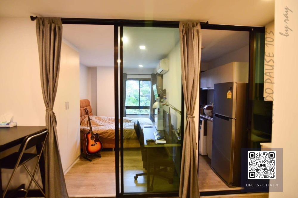 FOR RENT>> Pause Sukhumvit 103>> ชั้น 2 ห้องสวย ตกแต่งพร้อมอยู่ เครื่องใช้ไฟฟ้าครบ ใกล้ BTS อุดมสุข #LV-MO299