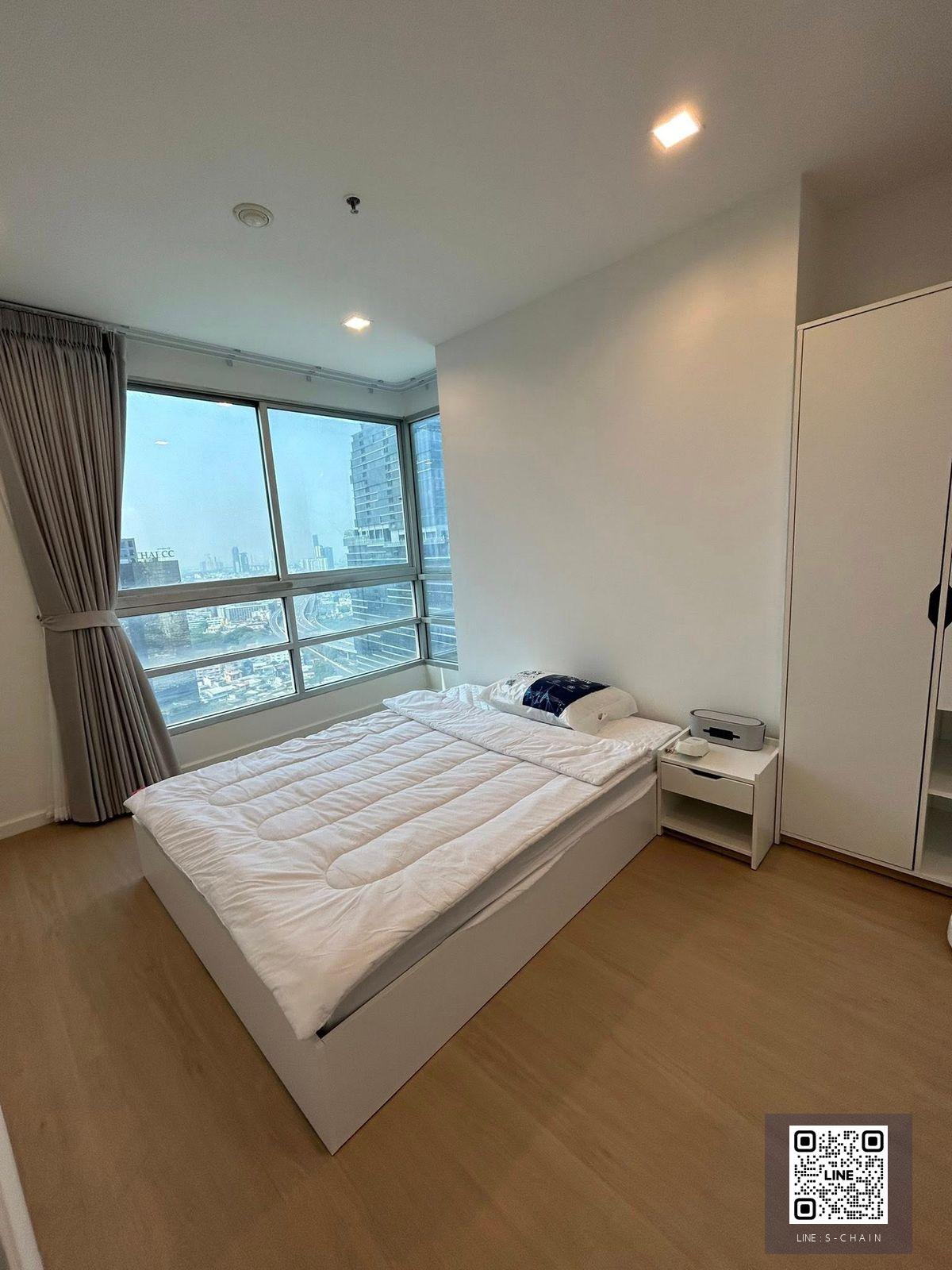 FOR RENT>> Sathorn House 📌ติด BTS สุรศักดิ์ 0 เมตร บันไดรถไฟฟ้าถึงหน้าโครงการ 2 ห้องนอน ชั้น 36 ชั้นสูงเห็นวิวเมืองด้านสาทรห้องหันทางทิศใต้ไม่ร้อนเย็นสบาย #LV-MO 1738