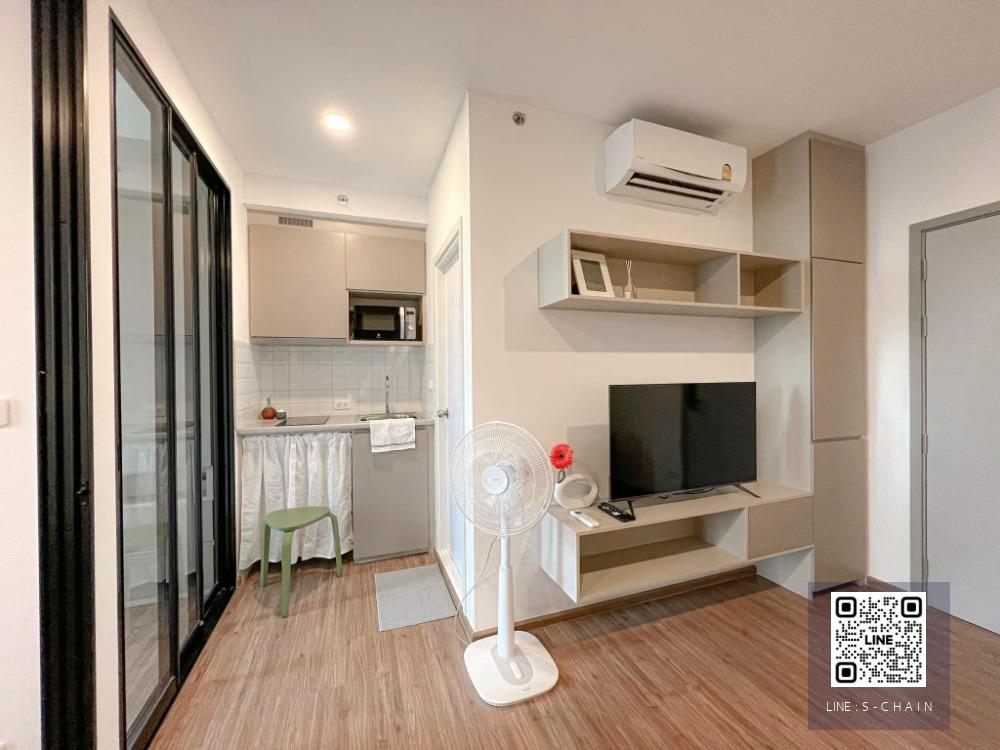 ✨🔻FOR RENT>> The Origin Ram 209 Interchange>> ขนาด 30 ตรม. ชั้น4 แดดบ่าย ทิศตะวันออก เฟอร์นิเจอร์ครบครัน 🍒ติดสถานีรถไฟ 2 สาย สายสีส้ม สายสีชมพู (สถานีมีนบุรี) #LV-MO966