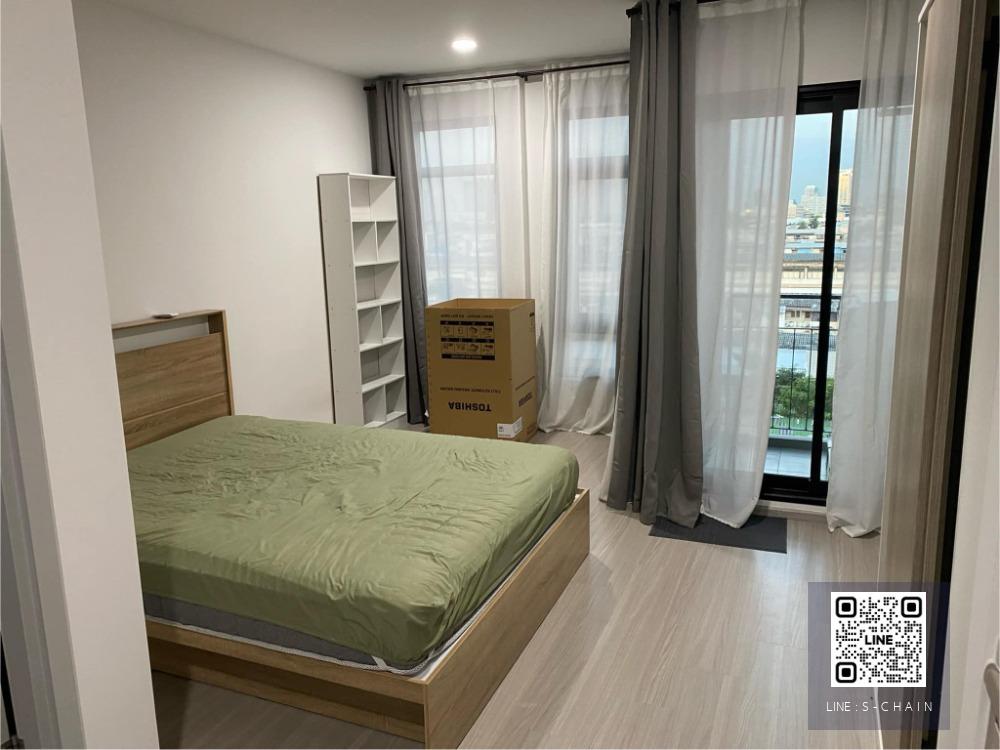 ❄️🎉FOR RENT>> Aspire Asoke - Ratchada>> ห้อง Studio ขนาด 25.256 ตร.ม ชั้น 8  city view  เฟอร์นิเจอร์ครบ ใกล้ MRT พระราม 9 #LV-MO1062
