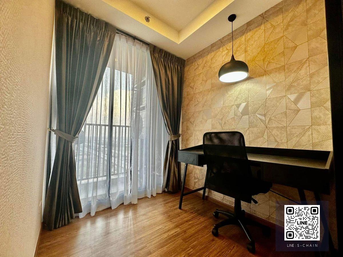 ✨FOR RENT ✨The Origin Ram 209 Interchange >> 🔺ติด MRTมีนบุรี สายสีส้ม ชั้น 20 ขนาดห้อง 31 ตร.ม 1ห้อง อ่านหนังสือ(หรือห้องนอนเล็ก) เฟอร์นิเจอร์ครบ ห้องแยกเป็นสัดส่วน #LV-MO1657