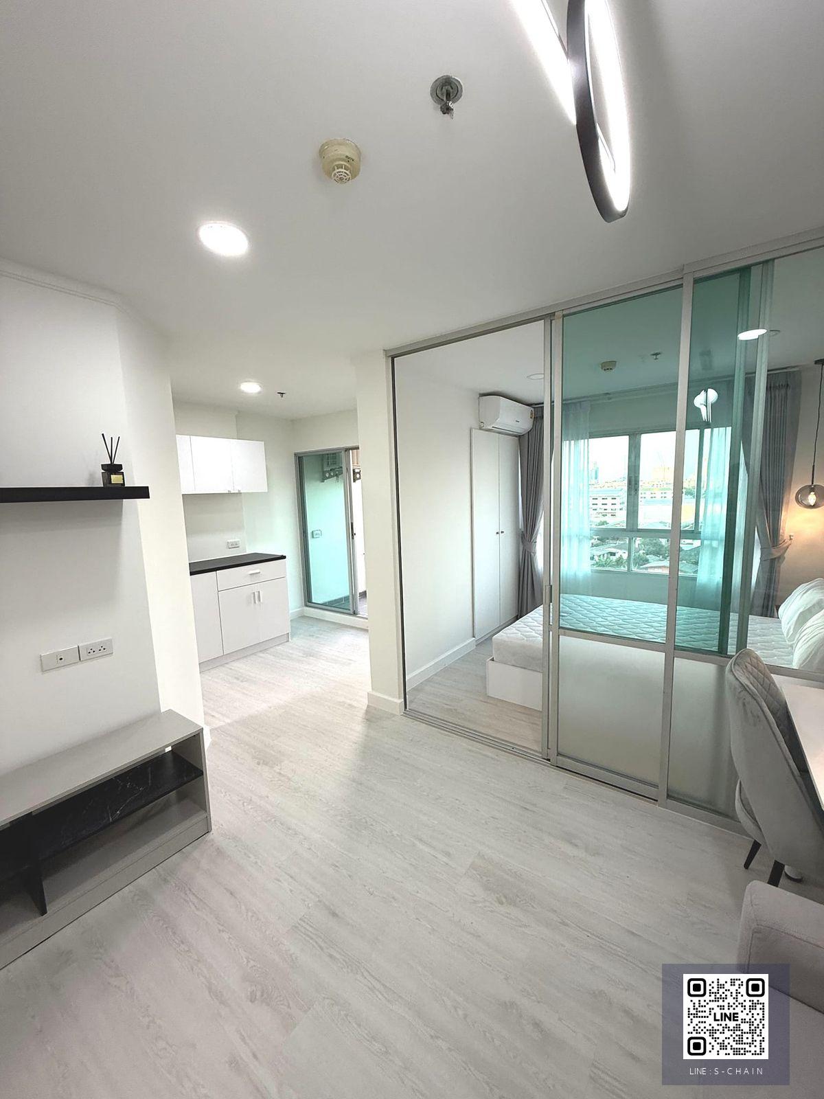 🔥FOR RENT>> Lumpini Ville Sukhumvit 109 - Bearing>> ห่างจากBTS แบริ่ง​ 2.9ก.ม.(มีรถตู้รับ-ส่ง)​ ชั้น 8 ขนาดห้อง 26 ตร.ม. เฟอร์นิเจอร์ครบ #LV-MO1753