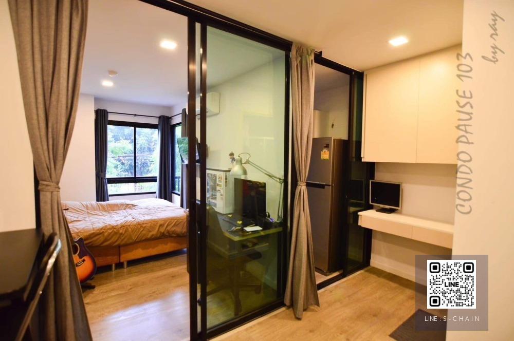 FOR RENT>> Pause Sukhumvit 103>> ชั้น 2 ห้องสวย ตกแต่งพร้อมอยู่ เครื่องใช้ไฟฟ้าครบ ใกล้ BTS อุดมสุข #LV-MO299
