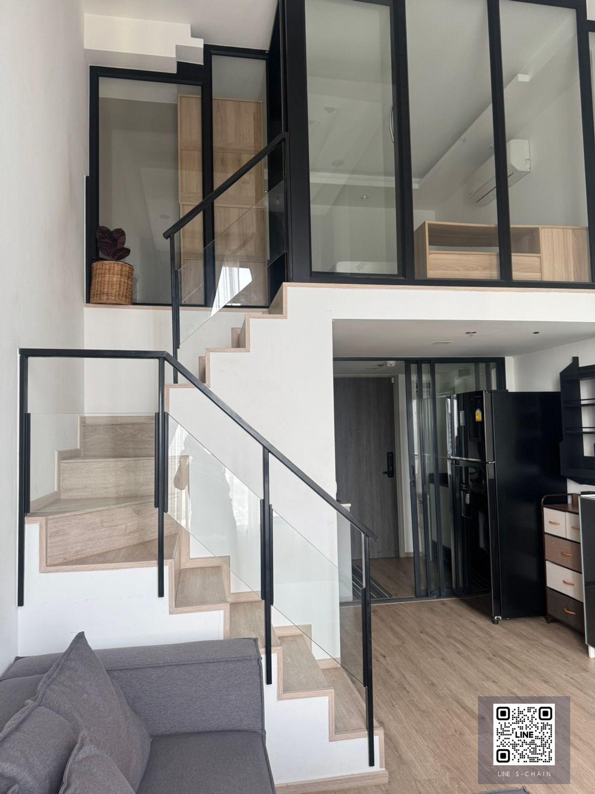 📢FOR RENT 🎊The Rich Rama 9 - Srinakarin>> คอนโดติดแอร์พอทลิ้งค์หัวหมาก ห้อง Duplex 37 ตร.ม ชั้น 28 เฟอร์นิเจอร์ครบพร้อมเครื่องใช้ไฟฟ้า #LV-MO1724