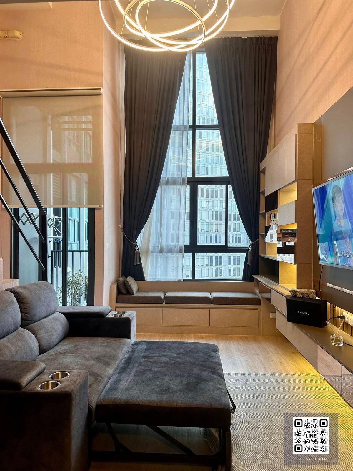 FOR RENT>> I Deo New Rama 9>> ใกล้ Airport Link รามคำแหง ห้อง Duplex ชั้น 19 แต่งครบพร้อมอยู่เฟอร์นิเจอร์บิ้วอินแต่งสวย เลขห้องสวยอยู่แล้วเฮง วิวเมืองไม่ร้อน #LV-MO1674