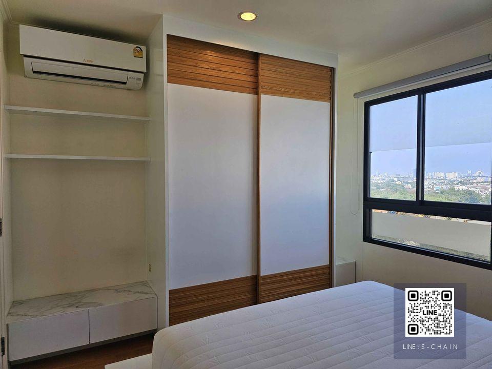 FOR RENT>> Lumpini Ville Sukhumvit 77>> ตึก 1 ชั้น 15 ติดริมถนน ทิศเหนือ วิวโล่ง เฟอร์นิเจอร์ครบ #LV-MO266