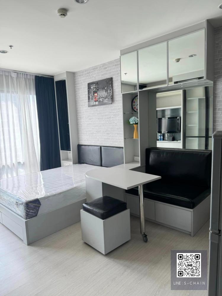 ✨FOR RENT>> RhyThm Asoke 1>> ห้อง Studio ขนาด 22.5 ตร.ม. ชั้น 14 วิวหันหน้าถนน  เห็นตึก G tower ใกล้ MRT พระราม 9 #LV-MO871