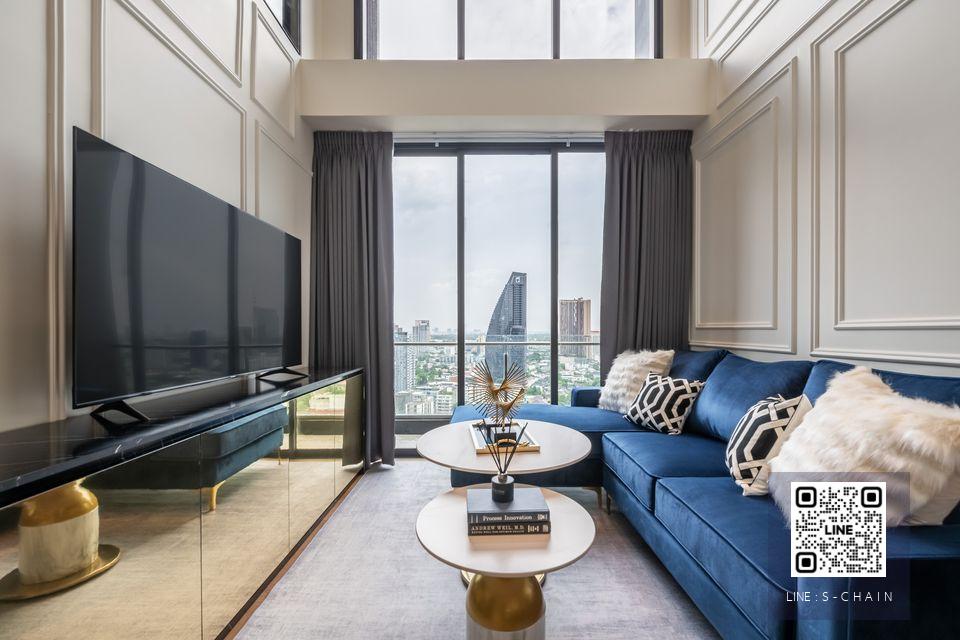 FOR RENT>> Beatniq Sukhumvit 32>> DUPLEX PENTHOUSE ห้องฝั่งทิศใต้ วิวสวยไม่มีตึกบัง ชั้น 27-28 ขนาดห้อง 103 ตร.ม. Fully furnished ติด BTS ทองหล่อ 250 เมตร #LV-MO419