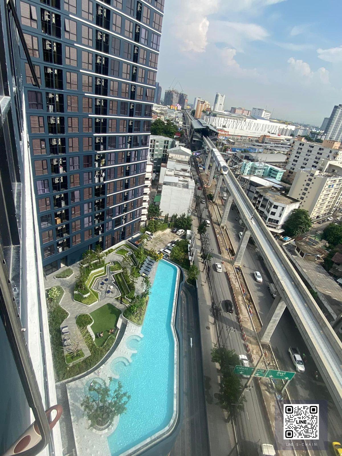 FOR RENT>> The Origin Ladprao - Bangkapi (The Origin latprao 111)>> คอนโดใหม่ พร้อมอยุ่✨ชั้น 14 ทิศเหนือ   วิวสระน้ำ ✨พื้นที่ 25.5 ตรม ✨ ห้องครัวแยก วิวเมือง สวยมาก ใกล้ The Mall บางกะปิ #LV-MO1653