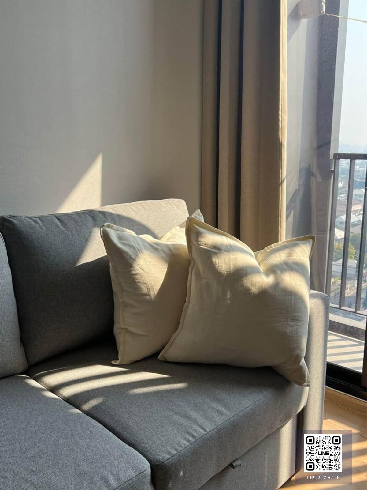 🌈📢FOR RENT>> Maru Ekkamai 2 🌷✨Pet-Friendly🐶😺 2  ห้องนอน เป็นห้องมุม เป็นส่วนตัว ชั้นสูง วิวโล่งไม่มีตึกบัง เฟอร์นิเจอร์ครบ ใกล้ BTS เอกมัย #LV-MO2057