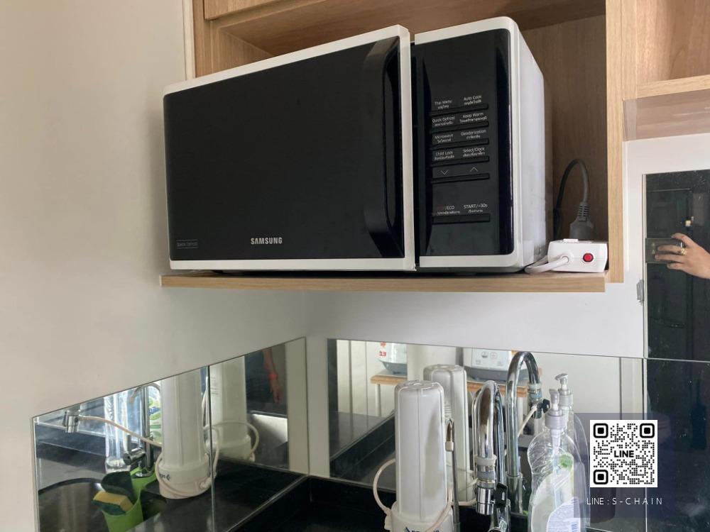 FOR RENT>> Noble Rovolve Ratchada 2>> ห้อง Studio ขนาด 23 ตร.ม. ชั้น 35 เฟอร์นิเจอร์ตกแต่งครบ Digital Door Lock ติด MRT ศูนย์วัฒนธรรม #LV-MO382