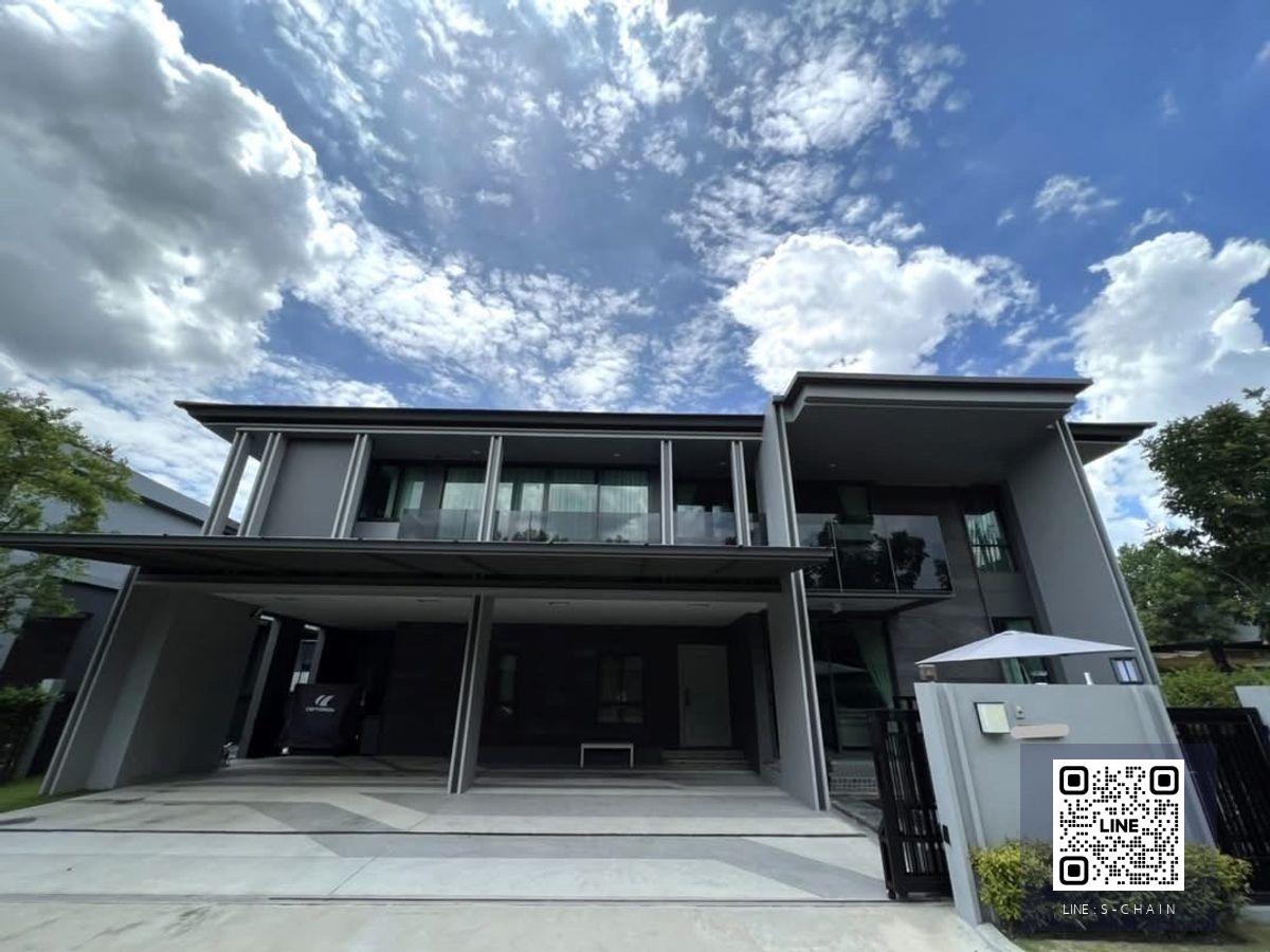 ✨🏡HOME FOR RENT/SALE🍀 Setthasiri Krungthepkreetha 2>> บ้านสวย บรรยากาศร่มรื่น ถนนกว้างขวาง ขนาด 404 ตร.ม บ้านหัวมุม !! สุด ไพรเวท 5 ห้องนอน  ใกล้ รร.นานาชาติ #LV-MO1746