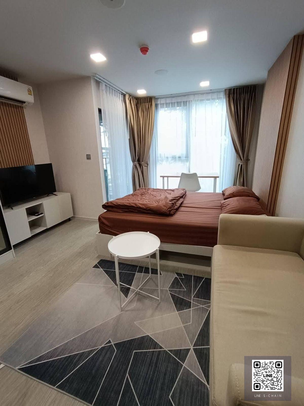 FOR RENT>> Atmoz Oasis Onnut 🚩⭐ Condo Low rise ที่ปลอดภัย  ชั้น 2 ขนาด 25 ตร.ม.  ตึก E ประตู Digital Door Lock เฟอร์นิเจอร์พร้อมเครื่องใช้ไฟฟ้า #LV-MO1818