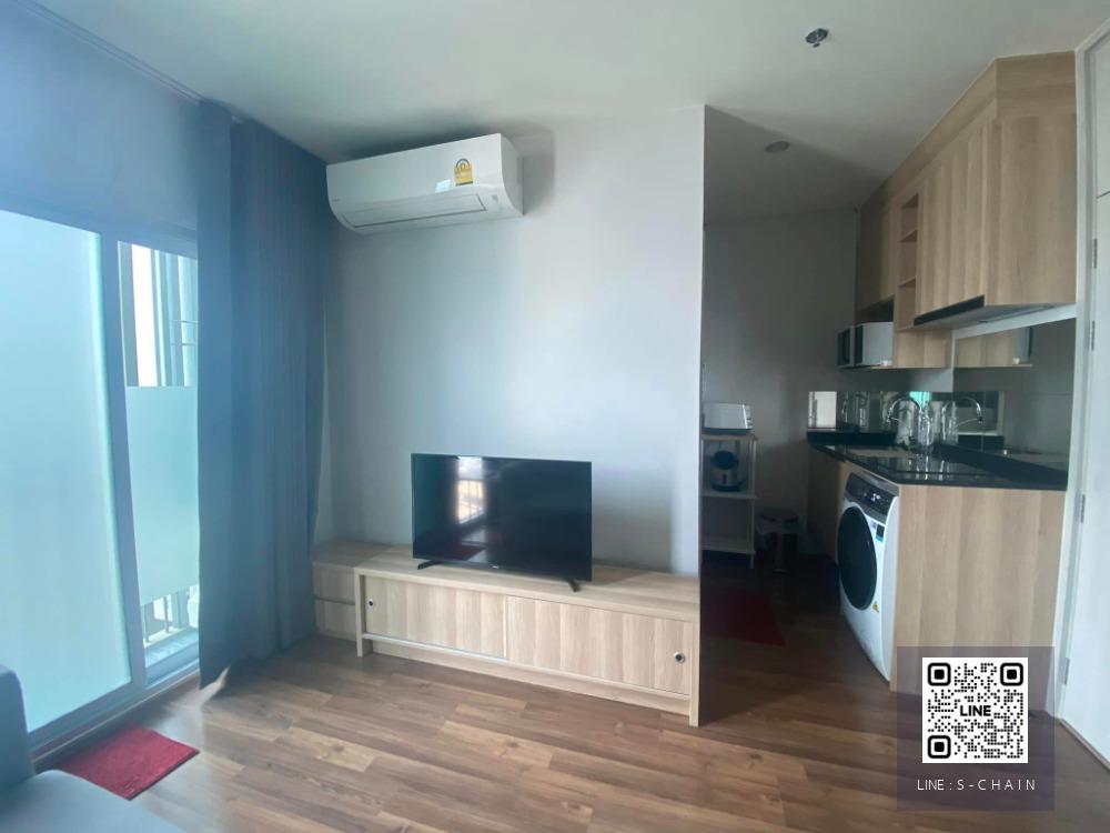 FOR RENT>> Noble Rovolve Ratchada 2>> ห้อง Studio ขนาด 23 ตร.ม. ชั้น 35 เฟอร์นิเจอร์ตกแต่งครบ Digital Door Lock ติด MRT ศูนย์วัฒนธรรม #LV-MO382