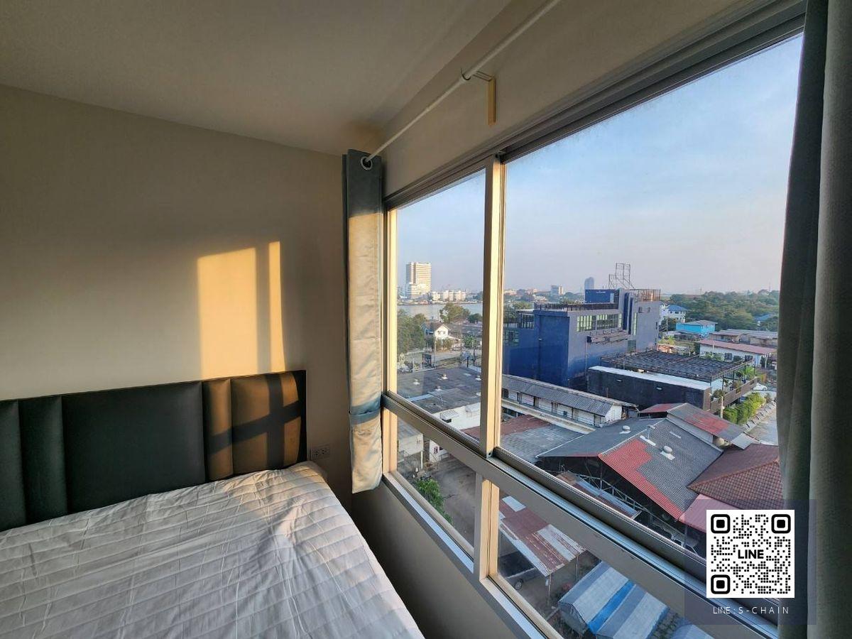 ✨FOR RENT>> Lumpini Riverview Pranangklao - Riverview>> 📢 เฟอร์ครบ พร้อมเข้าอยู่ อาคาร A1 ชั้น 7 วิวแม่น้ำ (ตำแหน่งหายาก) ขนาด 26 ตร.ม. รถไฟฟ้า MRT สายสีม่วง สถานีพระนั่งเกล้า #LV-MO1615