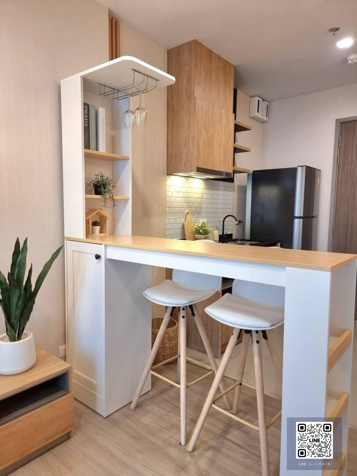 FOR RENT>> The Base Phetchaburi - Thonglor>> ชั้น 20 ขนาด 33.25 ตร.ม ตกแต่งสไตล์ Muji อบอุ่น  ประตูเป็นสไตล์ญี่ปุ่น น่ารักมากๆ ใกล้ รพ.กรุงเทพ 250 เมตร MRT เพชรบุรี #LV-MO1766