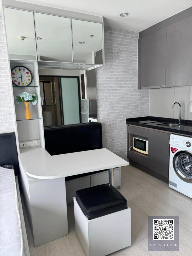 ✨FOR RENT>> RhyThm Asoke 1>> ห้อง Studio ขนาด 22.5 ตร.ม. ชั้น 14 วิวหันหน้าถนน  เห็นตึก G tower ใกล้ MRT พระราม 9 #LV-MO871