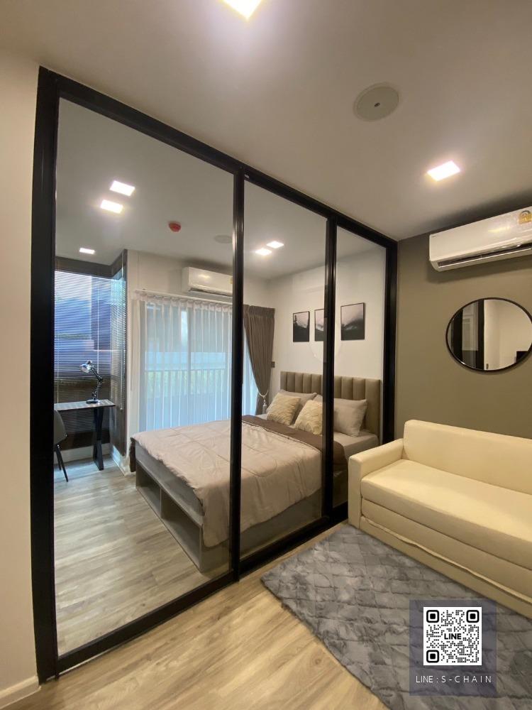 🎉🌈FOR RENT>> Kave Salaya Condo>> ห้อง 1 bedroom วิวทางรถไฟ ขนาด 23 ตรม. ชั้น 5 เฟอร์นิเจอร์ พร้อมเครื่องใช้ไฟฟ้าครบครัน พร้อมอยู่ #LV-MO493  อาคาร B
