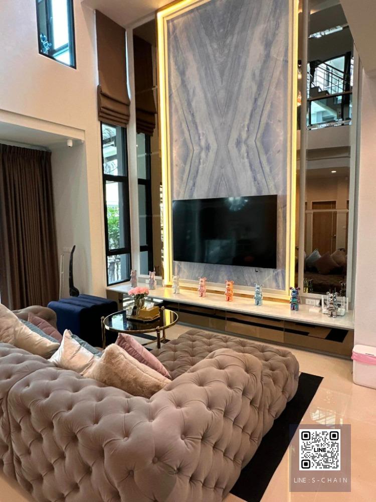 🏘✨HOME FOR RENT>> Supalai Essence Suanluang>> บ้าน  DOUBLE VOLUME บ้านสวย หรู แต่งพร้อมอยู่ พื้นที่ใช้สอย 321 ตรม. ใกล้สวนหลวง ร.9 #LV-MO842