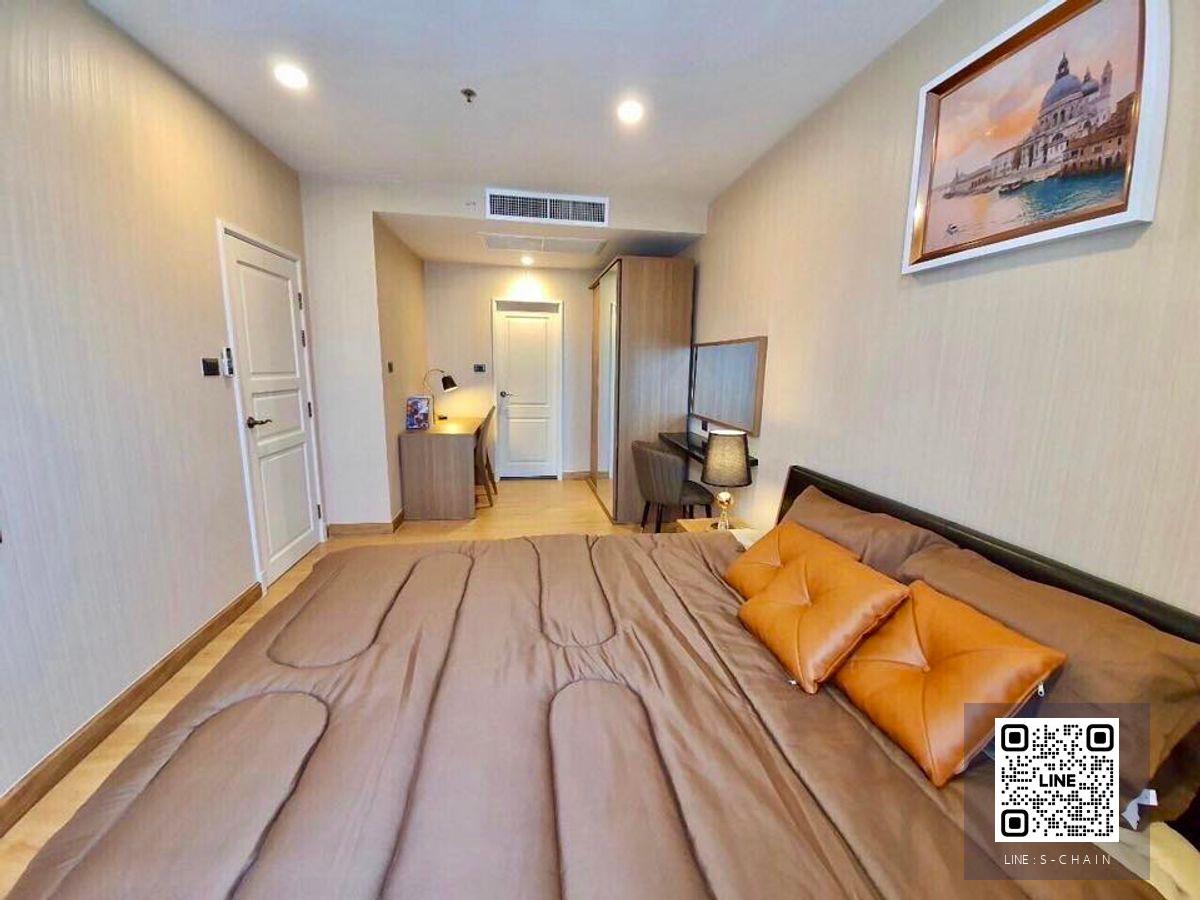 FOR RENT>> Supalai Wellington 1>> ทำเลใจกลางเมือง ใกล้ 📌MRT : สถานีศูนย์วัฒธธรรม ห้องกว้างขนาด 47 ตร.ม ชั้น 14 วิวสระว่ายน้ำ สวยโล่ง  แดดตอนบ่าย ห้องไม่ร้อน #LV-MO1758