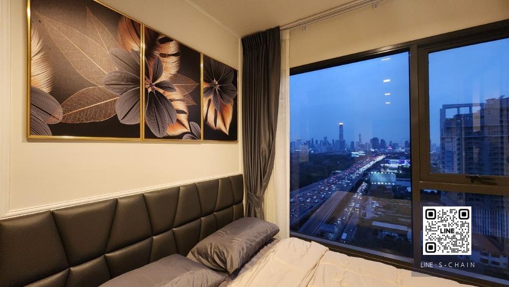 FOR RENT>> Life Asoke Hype>>  ชั้น 19 เฟอร์นิเจอร์ตกแต่งครบ ใกล้ MRT พระราม 9 Airport Link มักกะสัน #LV-MO229