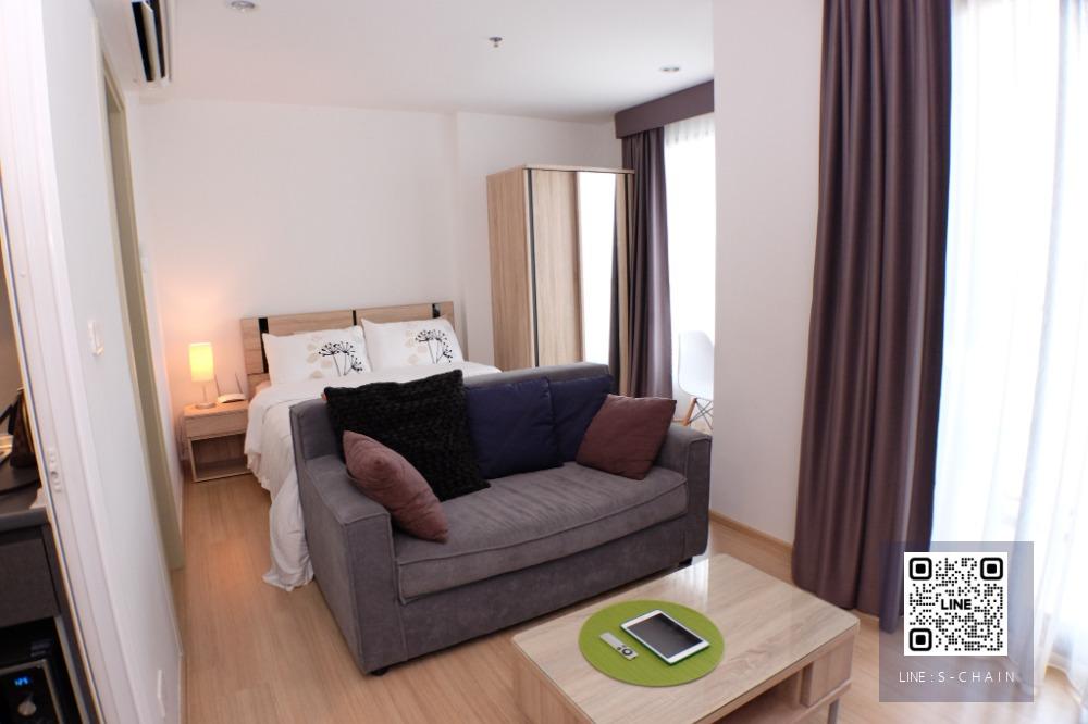 📢✨FOR RENT>> The Base Rama 9 - Ramkhamhaeng>> ห้อง Studio ขนาด 25 ตร.ม. ชั้น 35 เฟอร์นิเจอร์ พร้อมเครื่องใช้ไฟฟ้าครบ ใกล้ Food Land รามคำแหง #LV-MO709