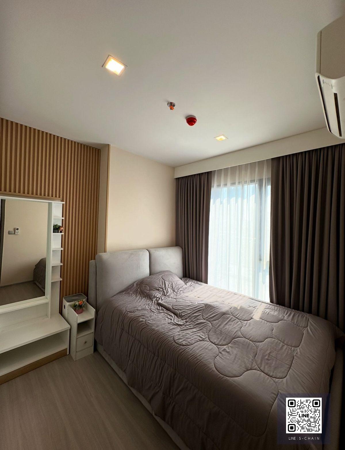 ⭐FOR RENT>> Life Asoke Hype  🌈🔔ห้อง One Bed Plus ชั้น 10 ่วิวเมือง ห้องสวย ไม่ร้อน ตกตแต่งห้องสไตล์มูจิ สีไม้อ่อนและสีขาว  ใกล้ MRT พระราม 9 #LV-MO1877