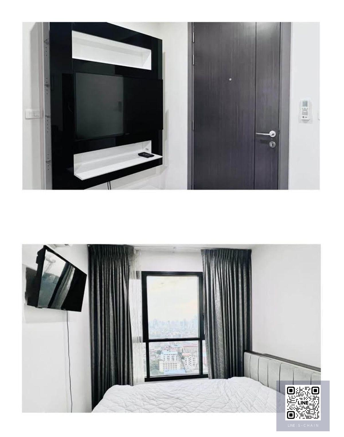 FOR RENT>> The Base Park West>> 📢🌟 ชั้น 23 วิวไม่มีอะไร block ข้างล่างเป็นทางด่วน Free internet Wi-Fi🎁 ใกล้ BTS อ่อนนุช #LV-MO1786