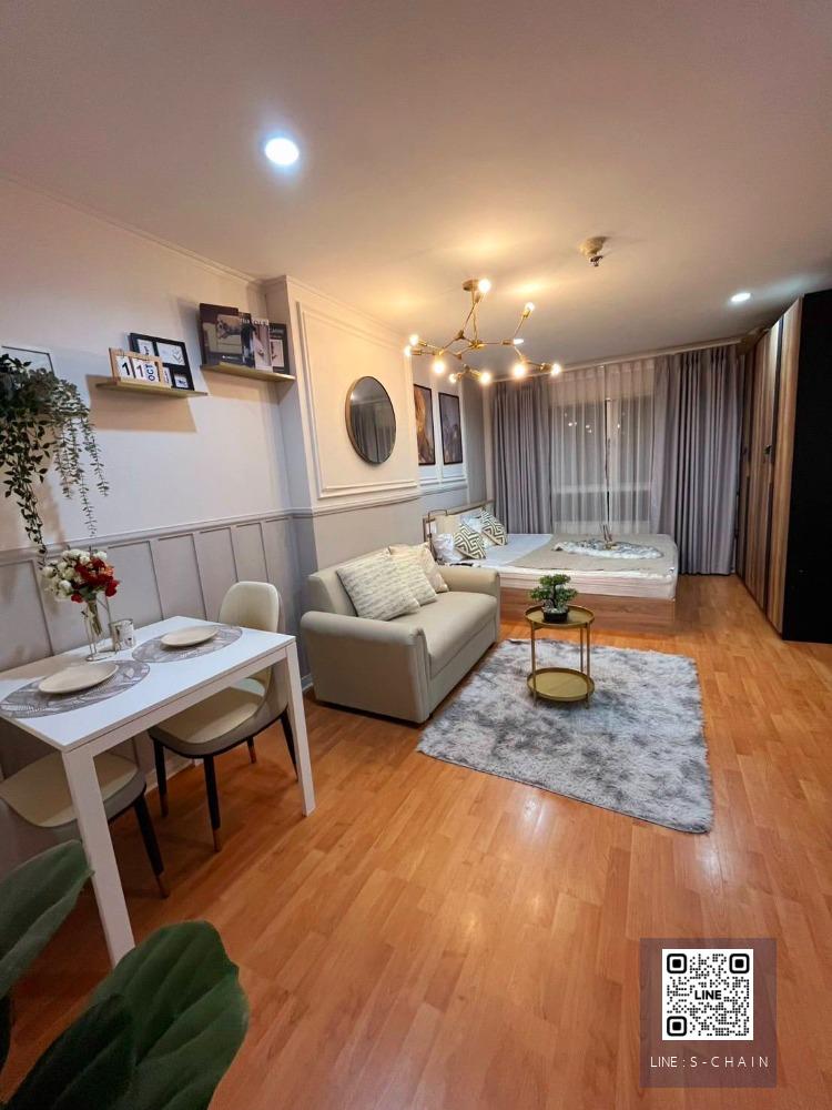 🌈FOR RENT>> Lumpini Ville Ramkhamhaeng 44>> ห้องสตูดิโอ ครัวแยก ตกแต่งใหม่ ชั้น 12 ตึก A  แค่ 180 เมตรจาก MRT  #LV-MO1359