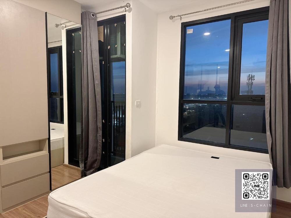 🚩🎉FOR RENT>> The Origin Ram 209 Interchange>> ขนาด 23 ตร.ม  ชั้น 8 ห้องกั้น วิวรถไฟฟ้า 🚝 ติด BTS สายสีชมพู และ สีส้ม เฟอร์นิเจอร์ครบ #LV-MO1258