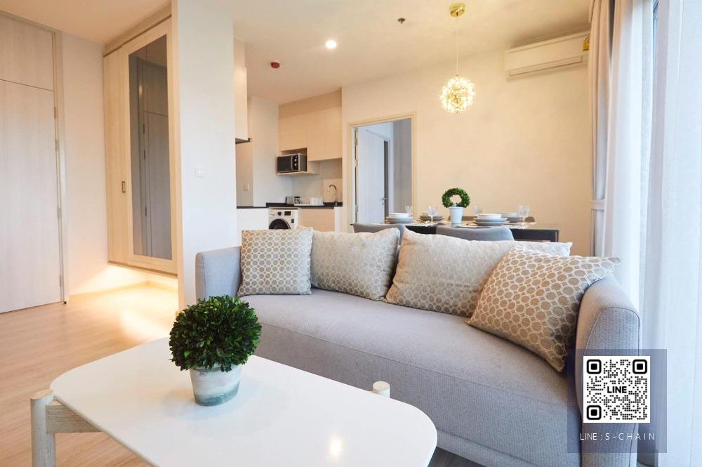 🏙💕FOR RENT>> Noble Revolve Ratchada>> ชั้น 16 ขนาด 53 ตร.ม.  (2 Unit รวมกัน) 2 ห้องนอน 2 ห้องน้ำ ห้องมุม ทิศเหนือ วิวโล่ง ติดกับ MRT สถานีศูนย์วัฒนธรรมแห่งประเทศไทย #LV-MO494