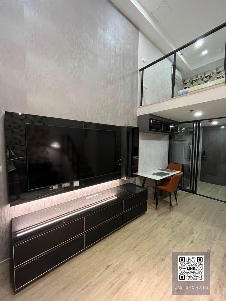 📢FOR RENT  The Rich Rama 9  - Srinakarin  ติดรถไฟฟ้า 3 สาย ห้องแบบ Duplex ชั้น 27 วิวสวย เฟอร์นิเจอร์ Built-in #LV-MO1444