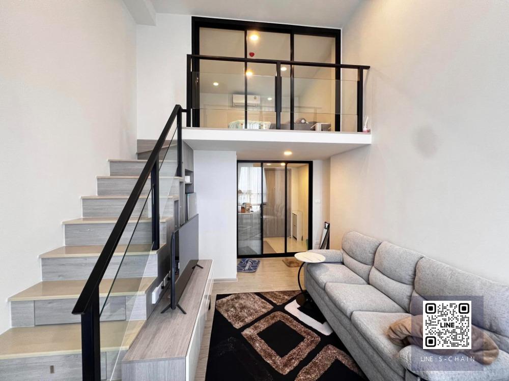 🌳🔥FOR RENT>> Origin Plug & Play Ramkhamhaeng Triple Station>> ห้อง Duplex ขนาด 35 ตร.ม. ชั้น 14 ทิศตะวันออก แดดเช้า บ่ายไม่ร้อน เครื่องใช้ไฟฟ้าครบ ใกล้รถไฟฟ้า 3 สาย สถานีแยกลำสาลี #LV-MO702